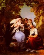 Fritz Zuber-Buhler Maternity oil on canvas